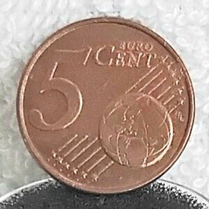 Circulated 1999 Netherlands 5 Euro Cent Beatrix Koningin.. Coin Made of Bronze!!